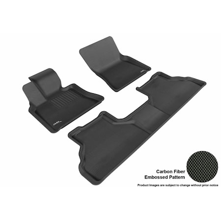 U-Ace 3D Maxpider All 2 Row Custom Fit Kagu Black Floor Mat for 2008-2014 BMW X6 E71 Models L1BM06201509